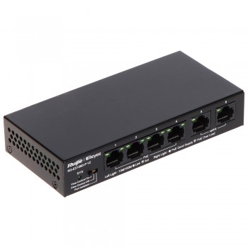 RUIJIE REYEE RG-ES106D-P V2 4-Port 10/100Mbps + 2 Uplink port 10/100Mbps